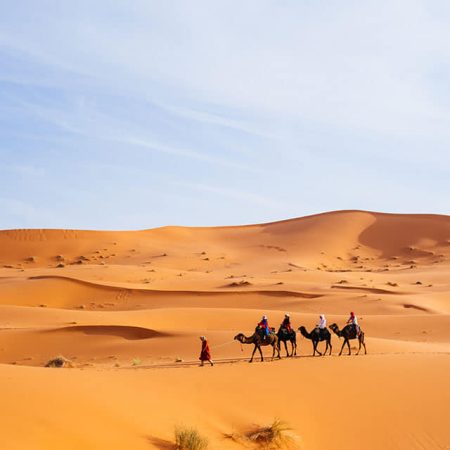 2 Nights of Camel trekking in Merzouga Sahara