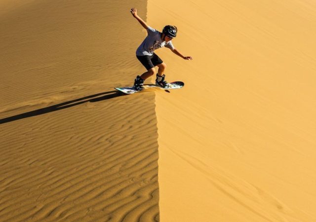 Sandboarding Action