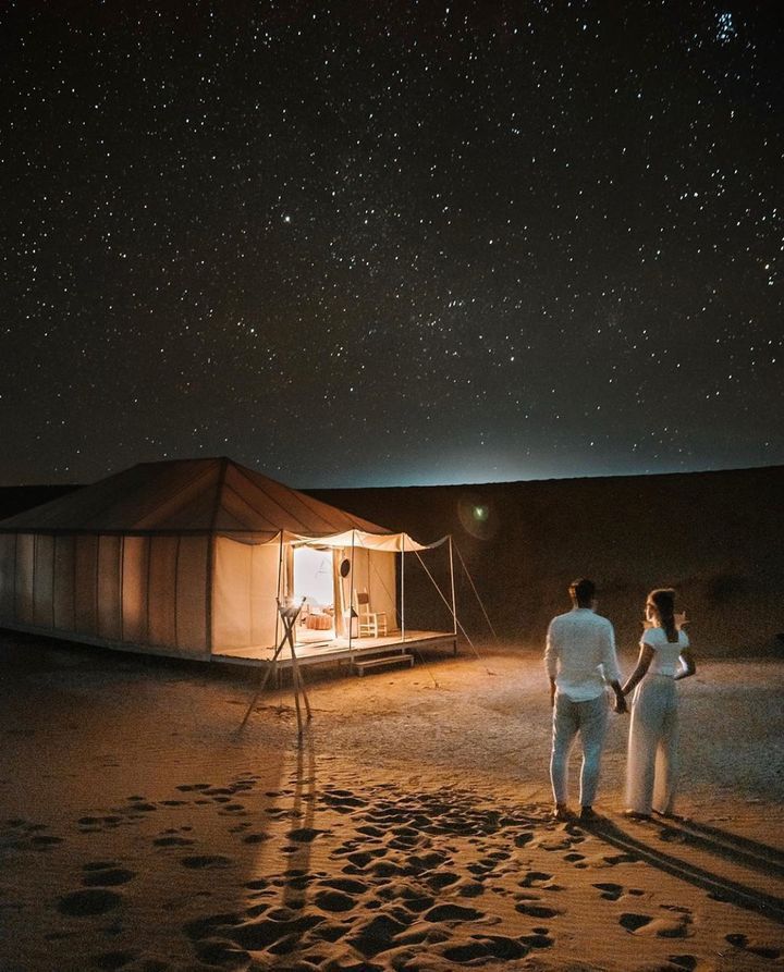 Overnight desert camp in Merzouga