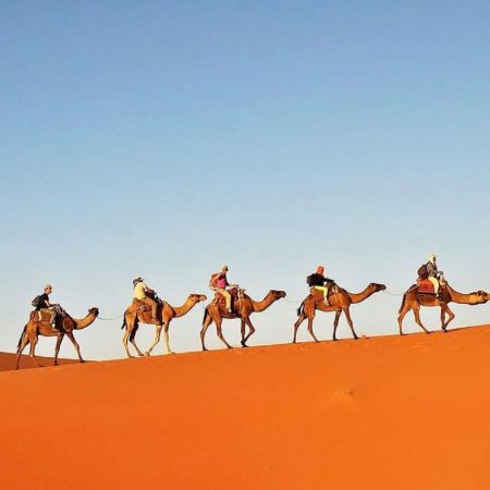 3 noches de caminata en camello en el desierto de merzouga
