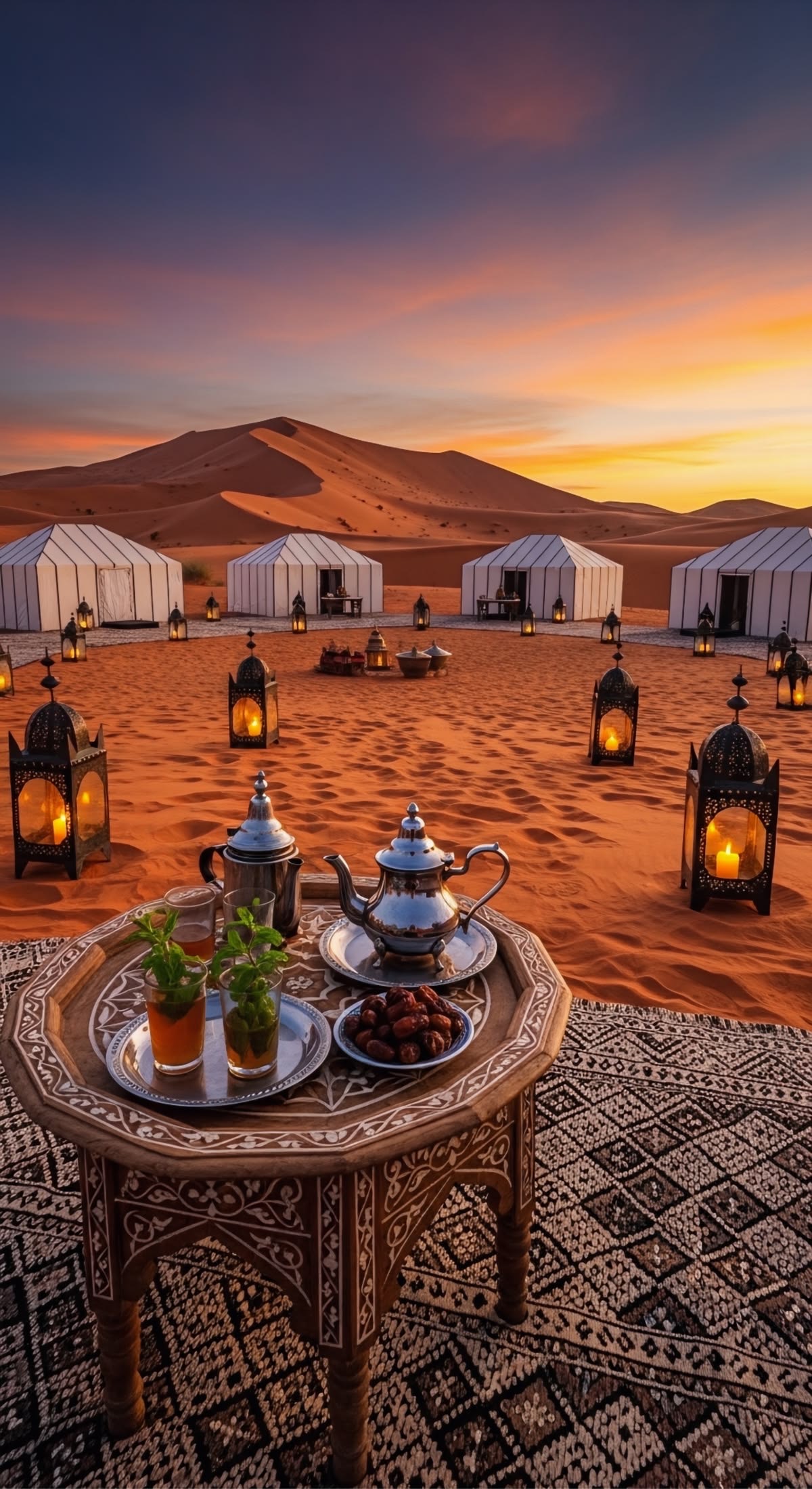 Luxury desert camp in Merzouga