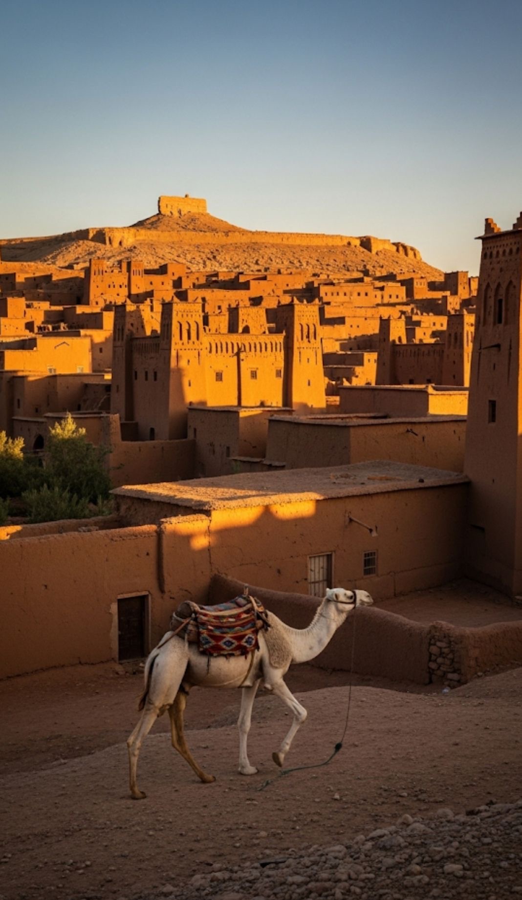 Balade à dos de dromadaire dans les dunes de Merzouga pendant le circuit